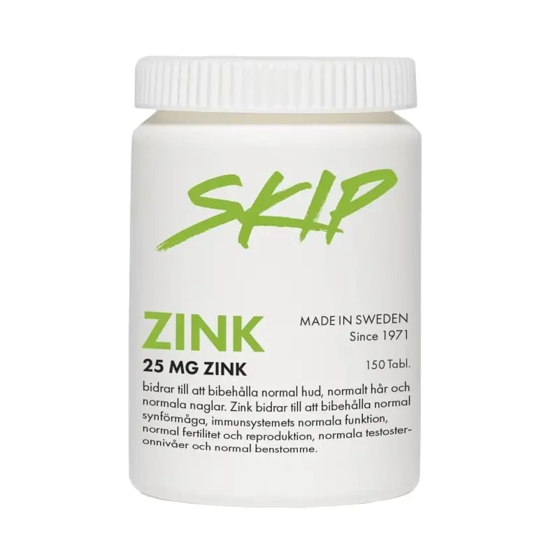 Skip Zinc 25 mg 150 tablets